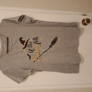 Bobbie brooks gray halloween short sleeved womens t-shirt size 1x worn twice